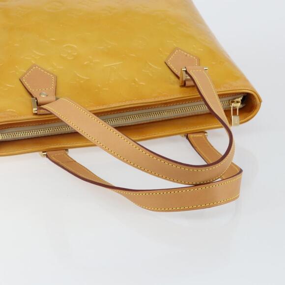 LOUIS VUITTON Monogram Vernis Houston Hand Bag Beige M91004 - Picture 7 of 13